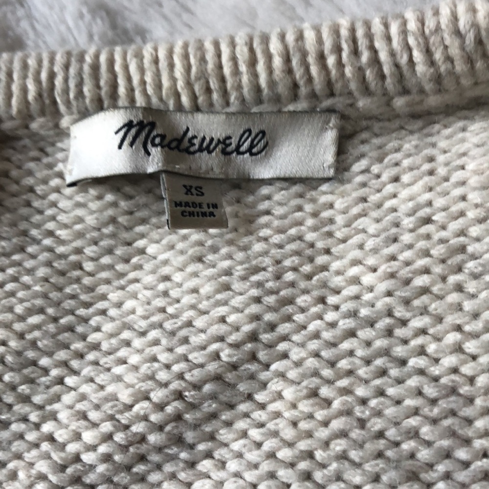 Madewell‎ Colorblock Fringe Cardigan Sweater - Picture 8 of 9